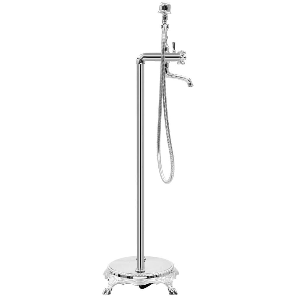 Rubinetteria a Colonna per Vasca Acciaio Inox 99,5 cm Argento - Foto 3