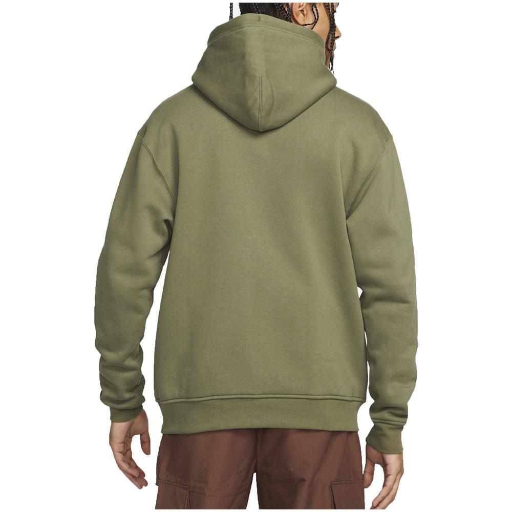 Felpa Da Uomo Con Cappuccio E Full Zip Essentials Verde Taglia Xs Cod Da9810-222 - Foto 2