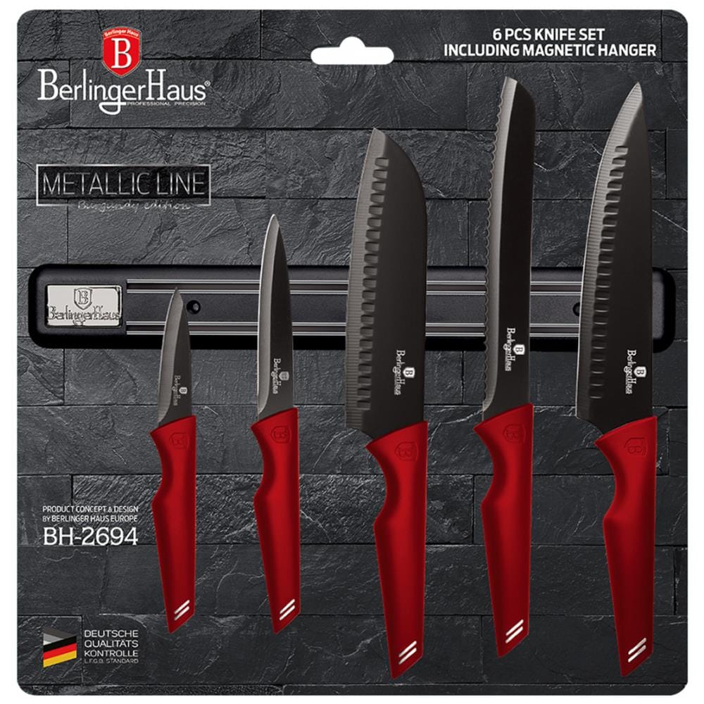 Set Di 5 Coltelli Da Cucina Con Berlinger Haus Bh-2694 Mill - Foto 2