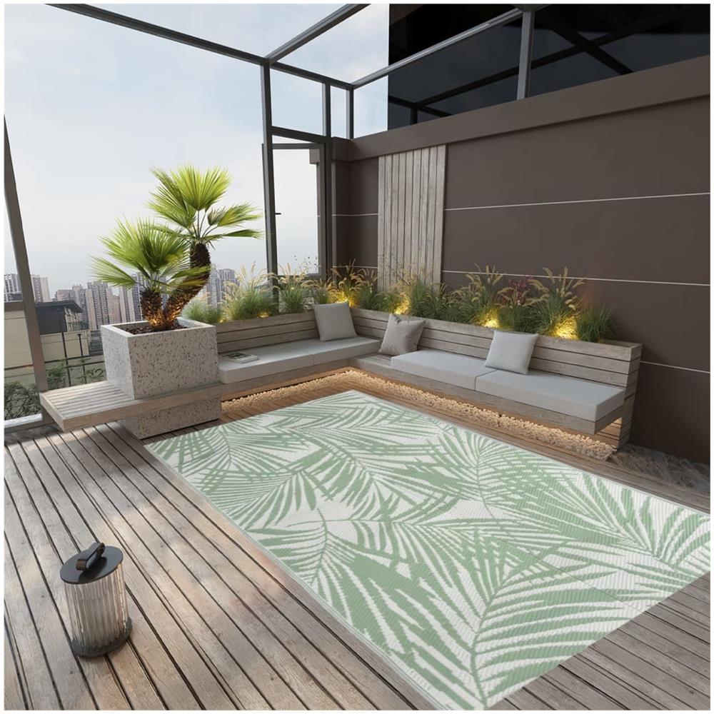 Tappeto Da Esterno Verde 190x290 Cm In Pp - Foto 1