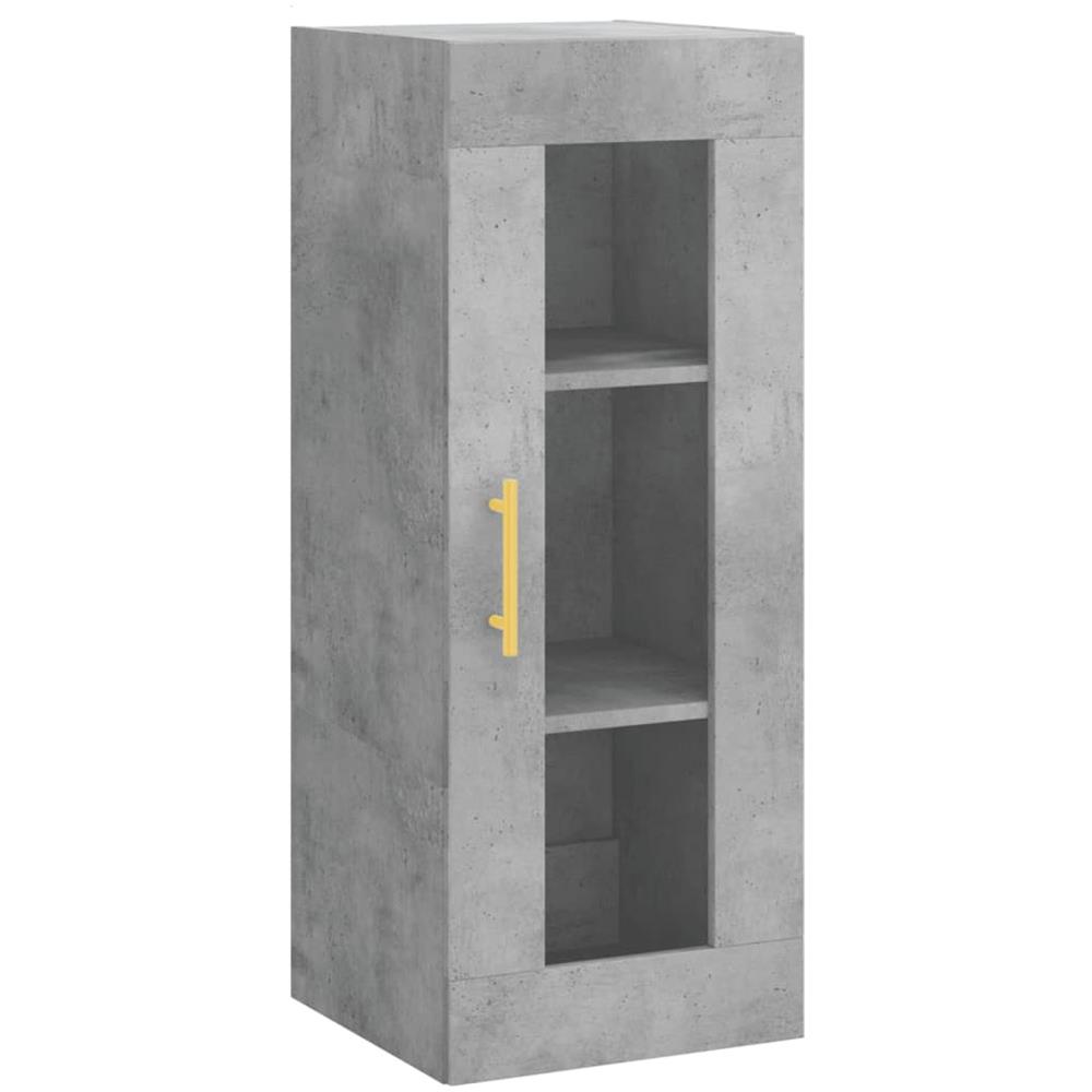 Mobile A Parete Grigio Cemento 34,5x34x90 Cm - Foto 2