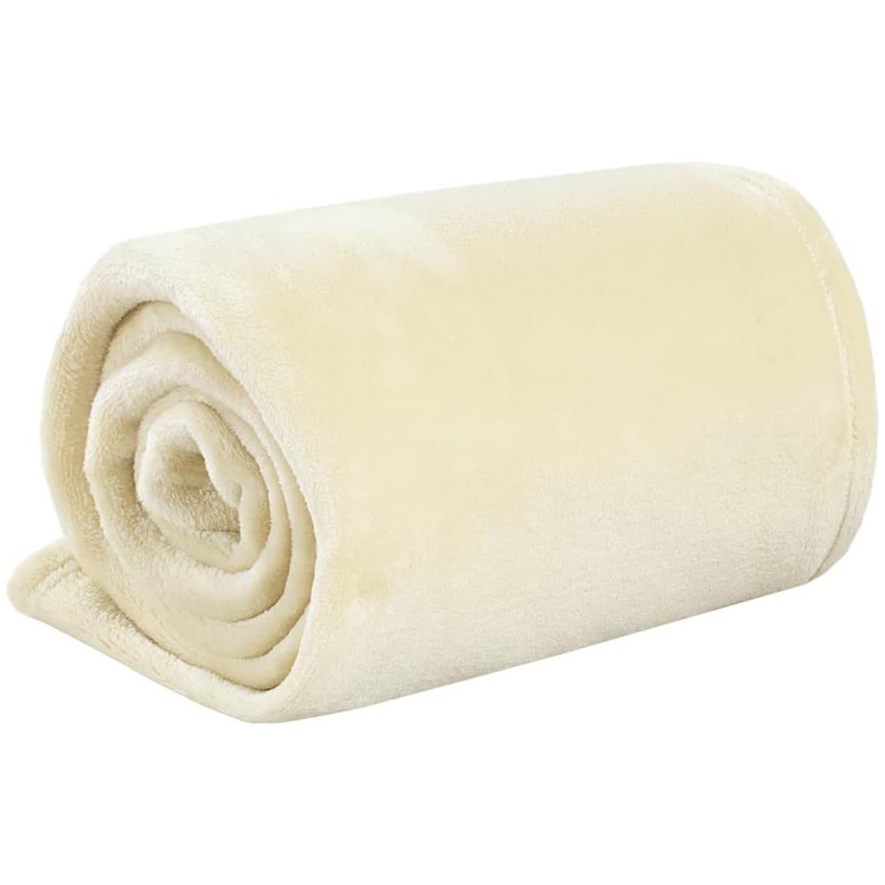 Coperta Crema 130x170 Cm In Poliestere - Foto 2