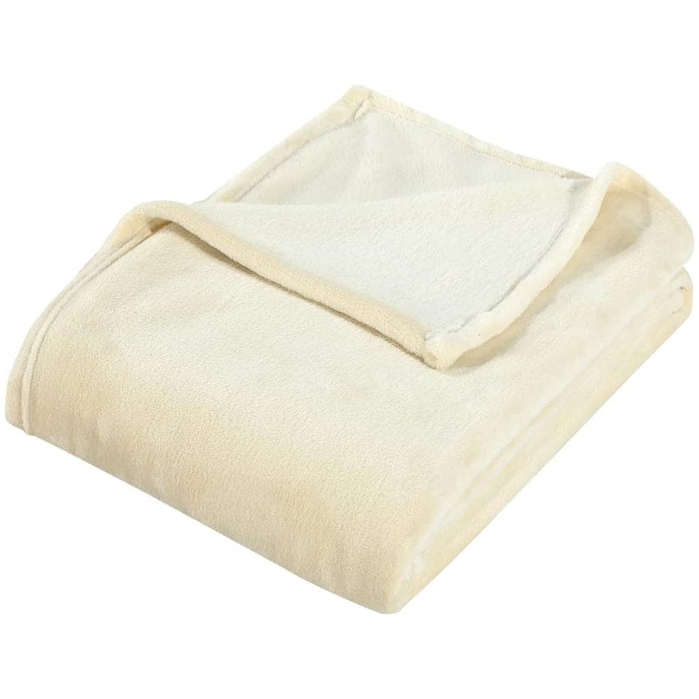 Coperta Crema 130x170 Cm In Poliestere - Foto 3