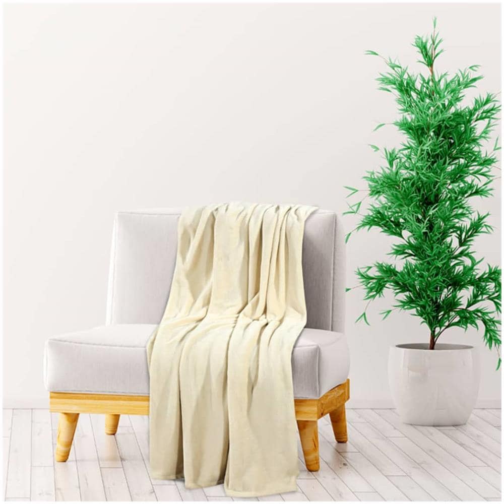 Coperta Crema 130x170 Cm In Poliestere - Foto 1