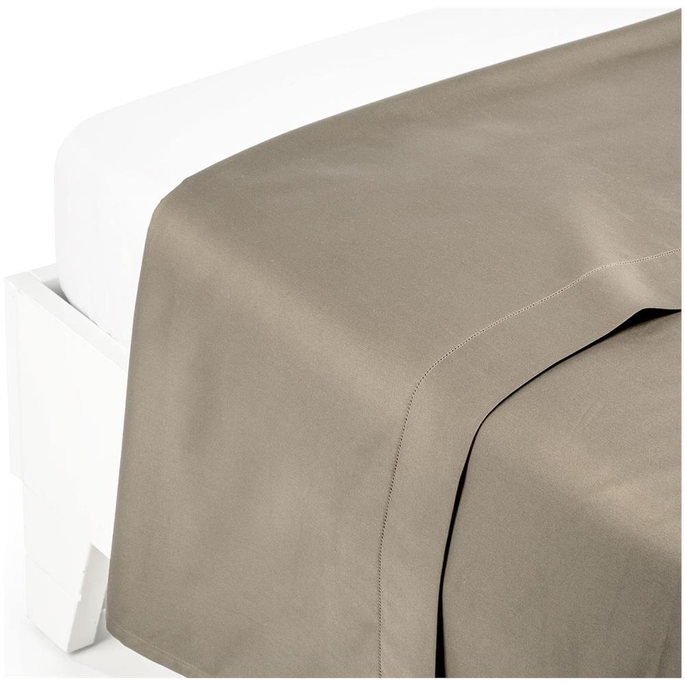 Lenzuolo Superiore Dreaming Raso In Raso Di Cotone Colore Grigio Misura Singolo - Foto 1