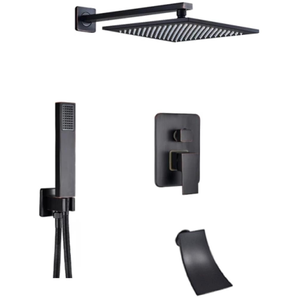 Set miscelatore doccia, Blackswan, tipo M3.17, modello nero antico, misura 40 cm - Foto 1