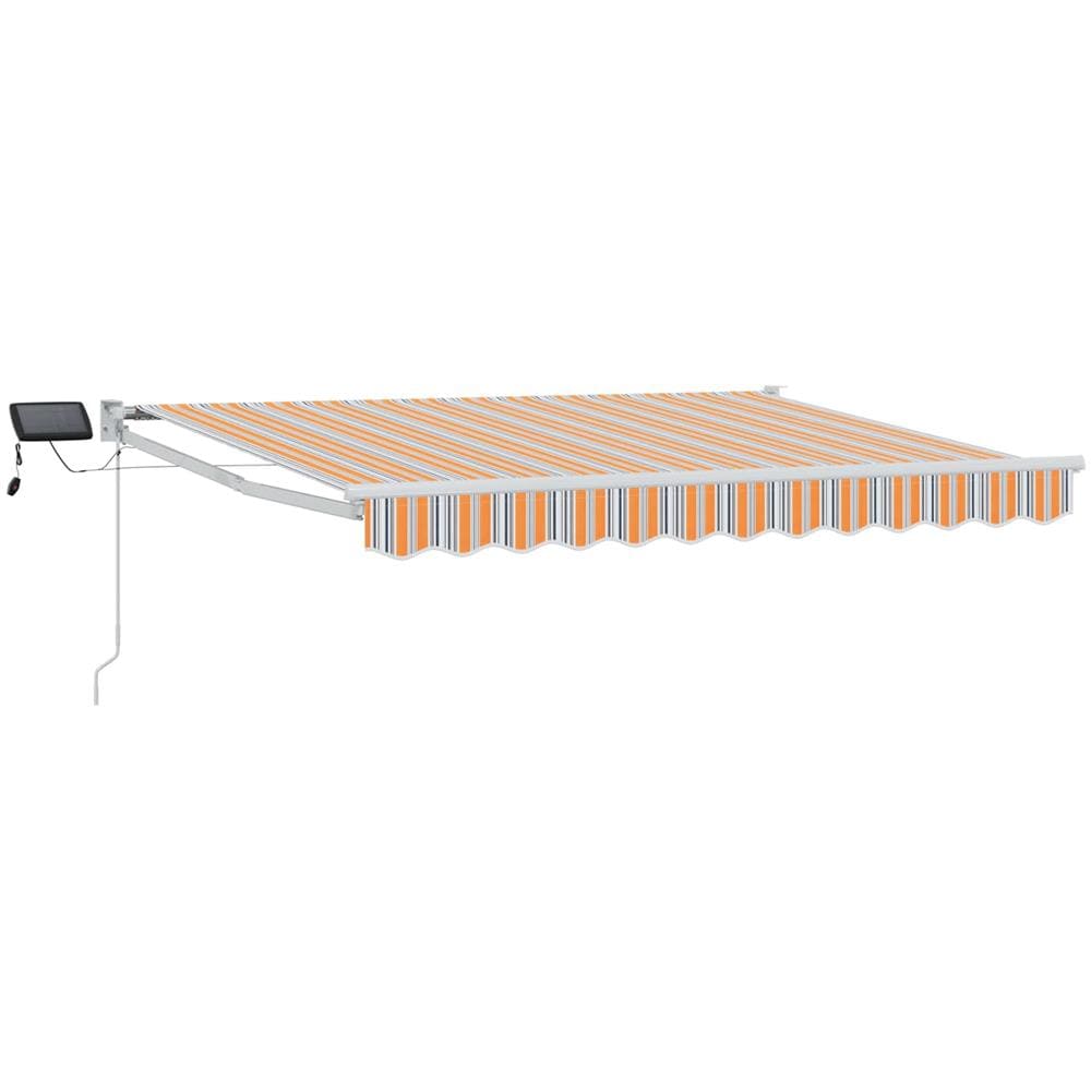 Tenda retrattile manuale con LED Blu e Arancione 3 x 2,5 m - Foto 1