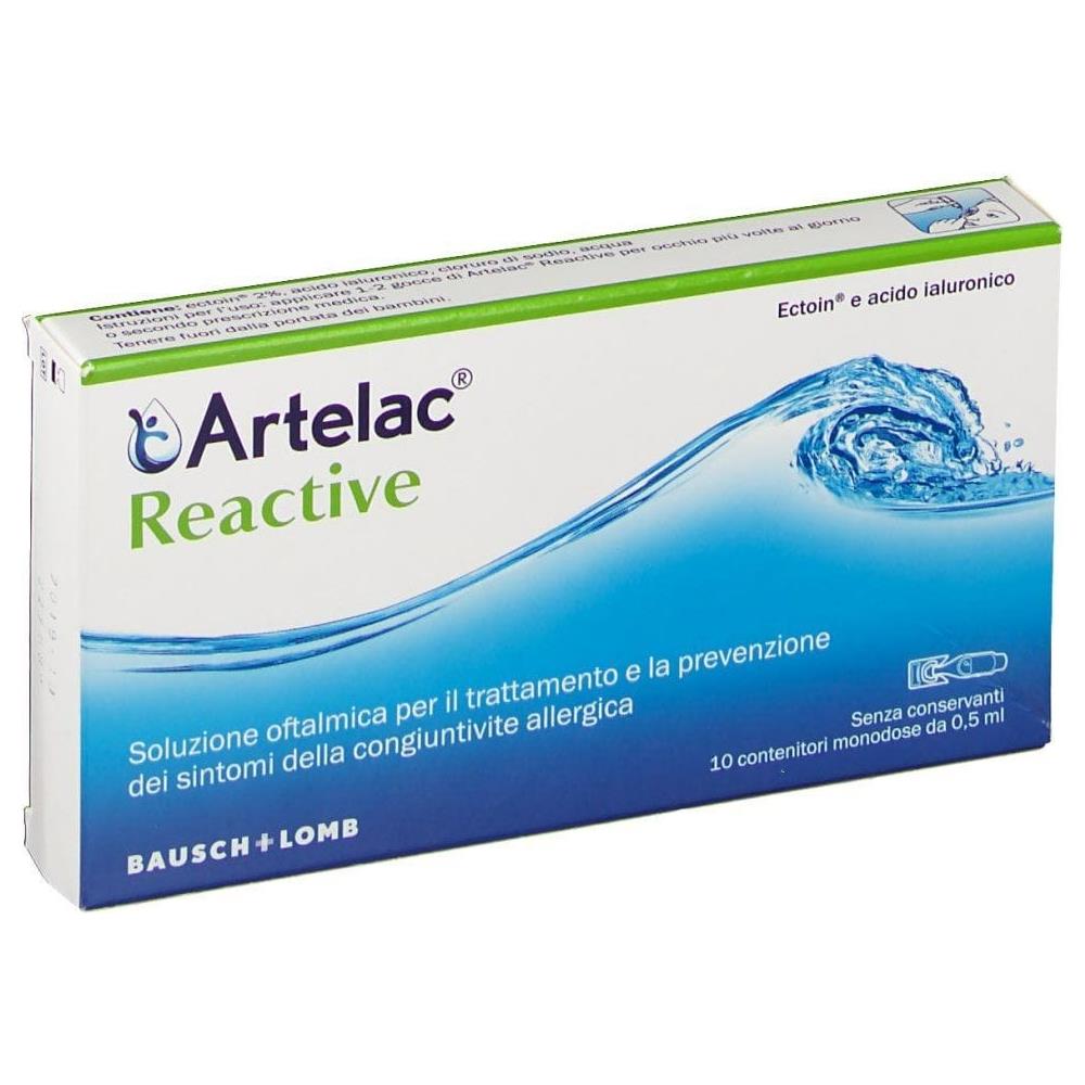 Artelac Reactive Soluzione Oftalmica Monodose 10 Unita' da 0,5 ml - Foto 1