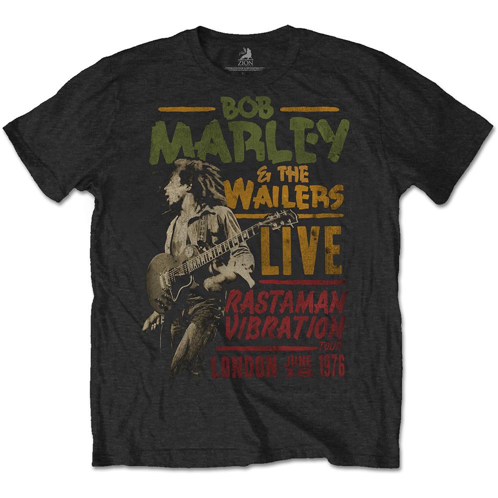 Bob Marley - Rastaman Vibration Tour 1976 Special Edition Black (T-Shirt Unisex Tg. M)  - Foto 1