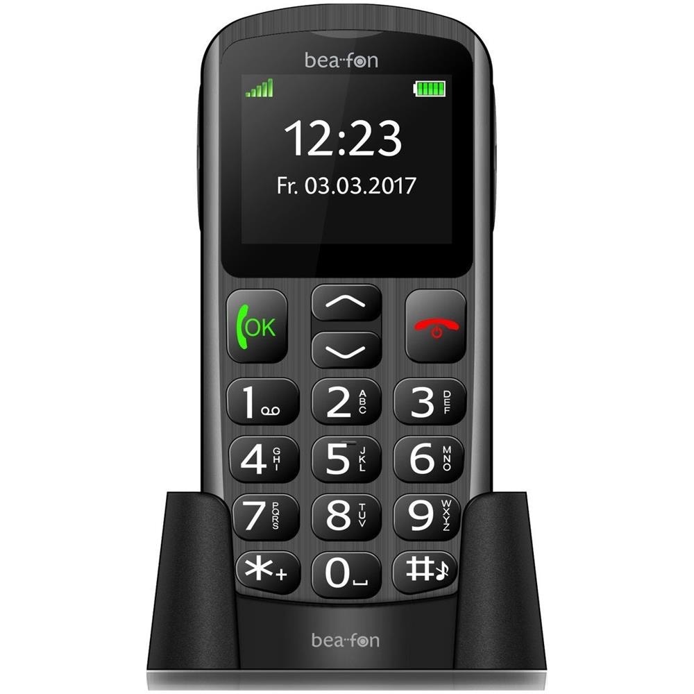 SL250 Senior Phone Dual Sim Display 2" Bluetooth con Tasti Grandi + SOS Colore Nero / Argento - Europa - Foto 1