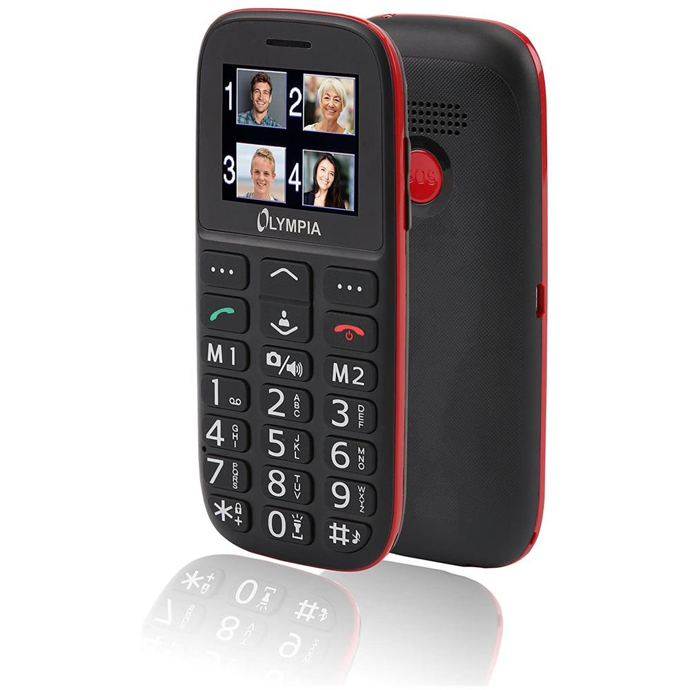 Bella Senior Phone Display 1.77" con Tasti Grandi + Tasto SOS Bluetooth Colore Nero - Europa - Foto 1
