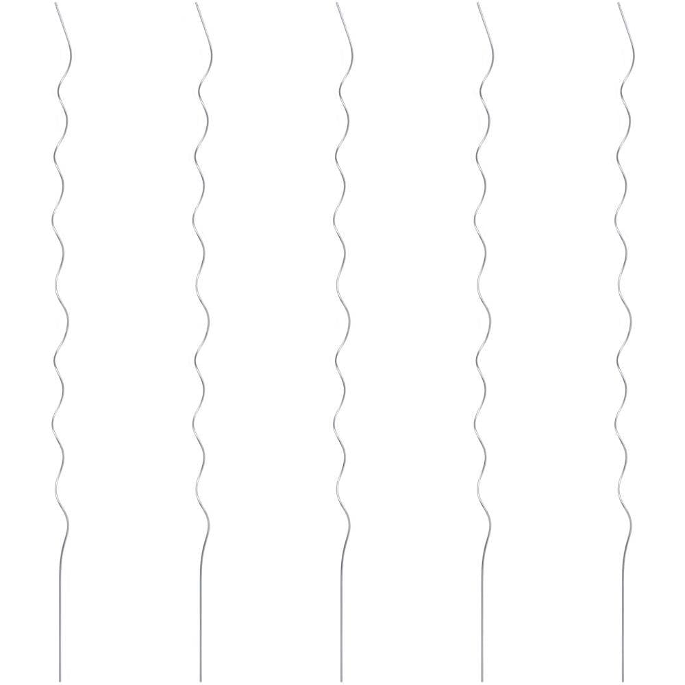 5 Pz Supporti A Spirale Per Piante 170 Cm In Acciaio Zincato - Foto 1