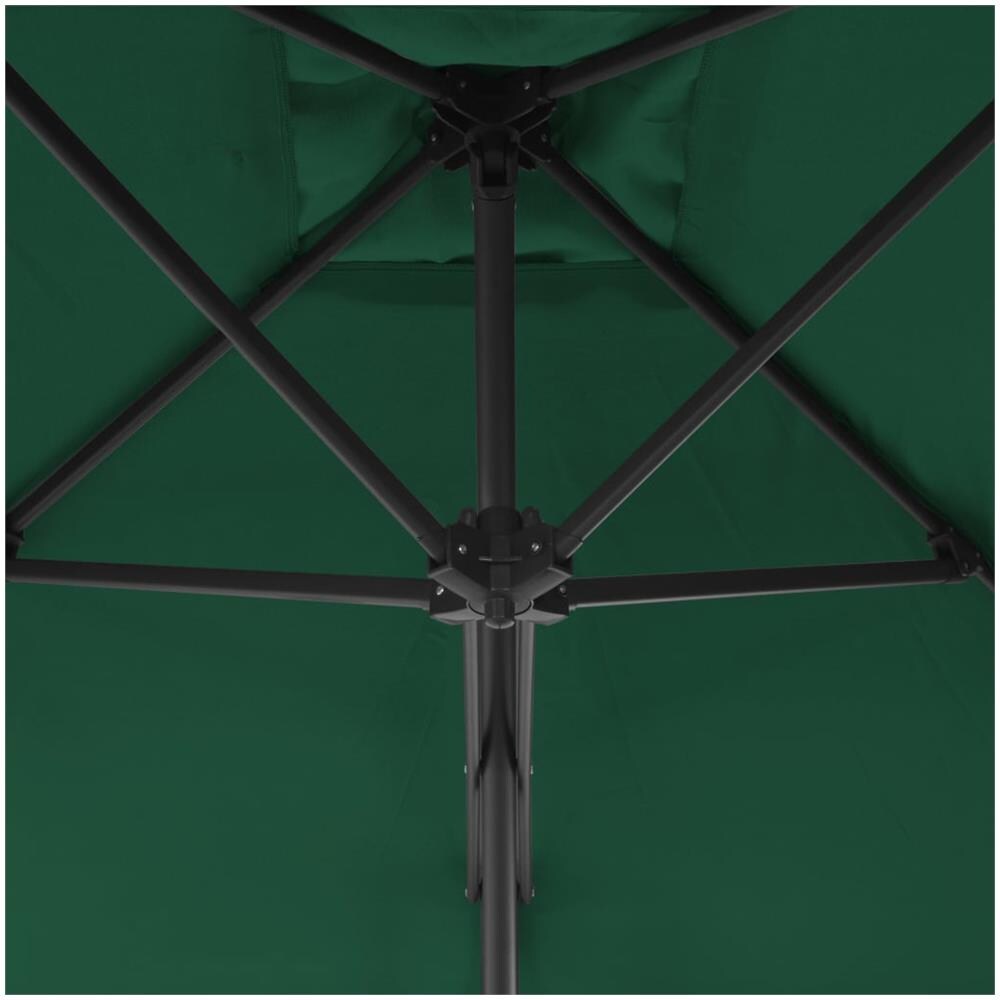 Ombrellone Da Esterni Con Palo In Acciaio 250x250 Cm Verde - Foto 2
