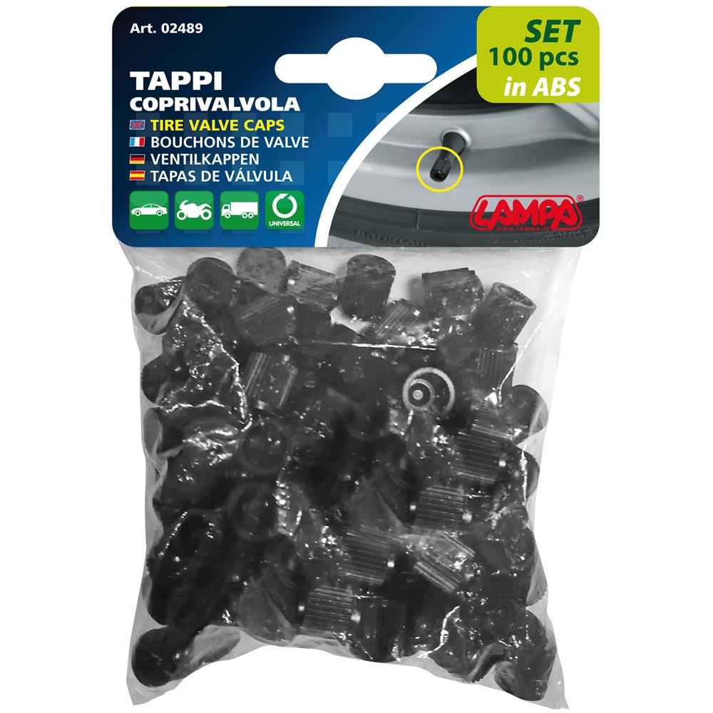 02489 Tappi Coprivalvola In Abs Set 100 Pz - Foto 2