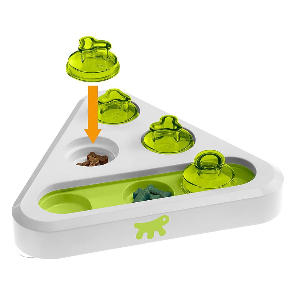 Gioco Interattivo Per Cani Piccoli E Gatti Trea, Ideale Per Crocchette, In Plastica Con Antiscivolo - Foto 2