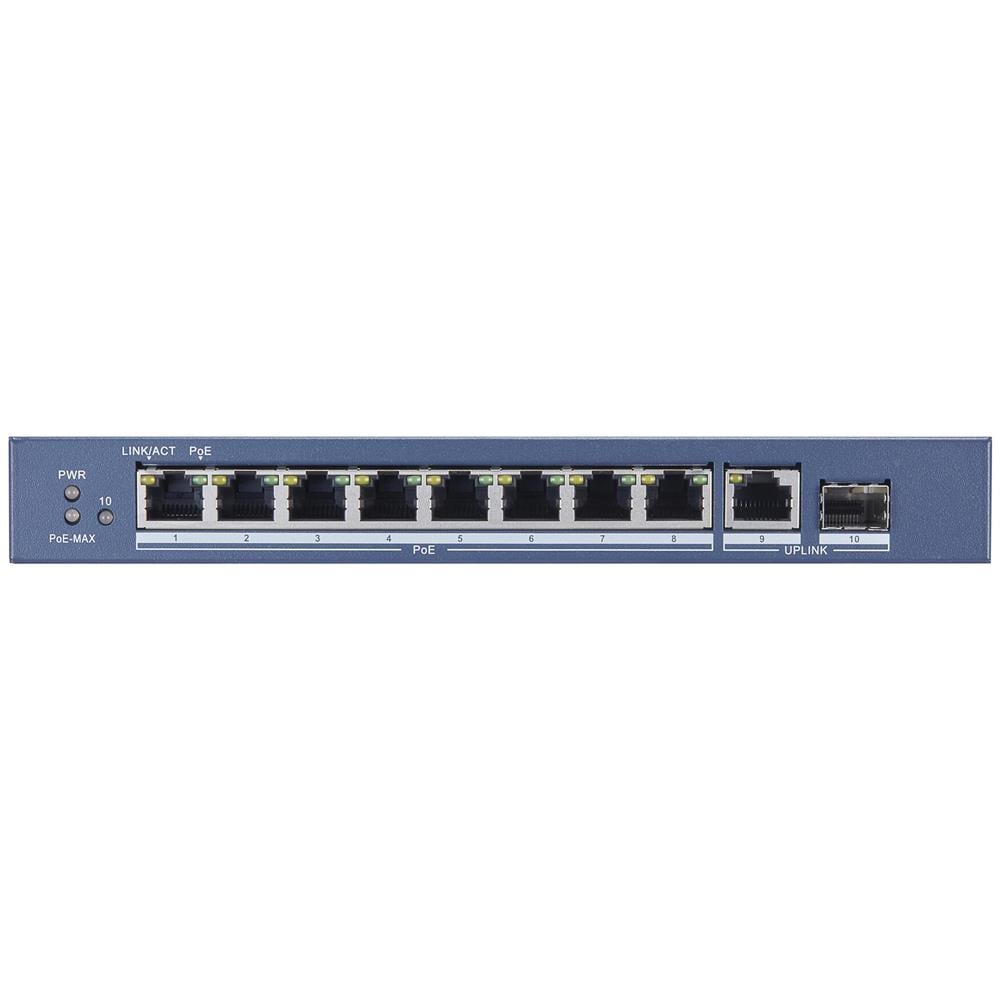 Switch DS-3E0510HP-E 8 Porte Ethernet PoE 10 / 100 / 1000 Mbps RJ45 Unmanaged - Foto 2