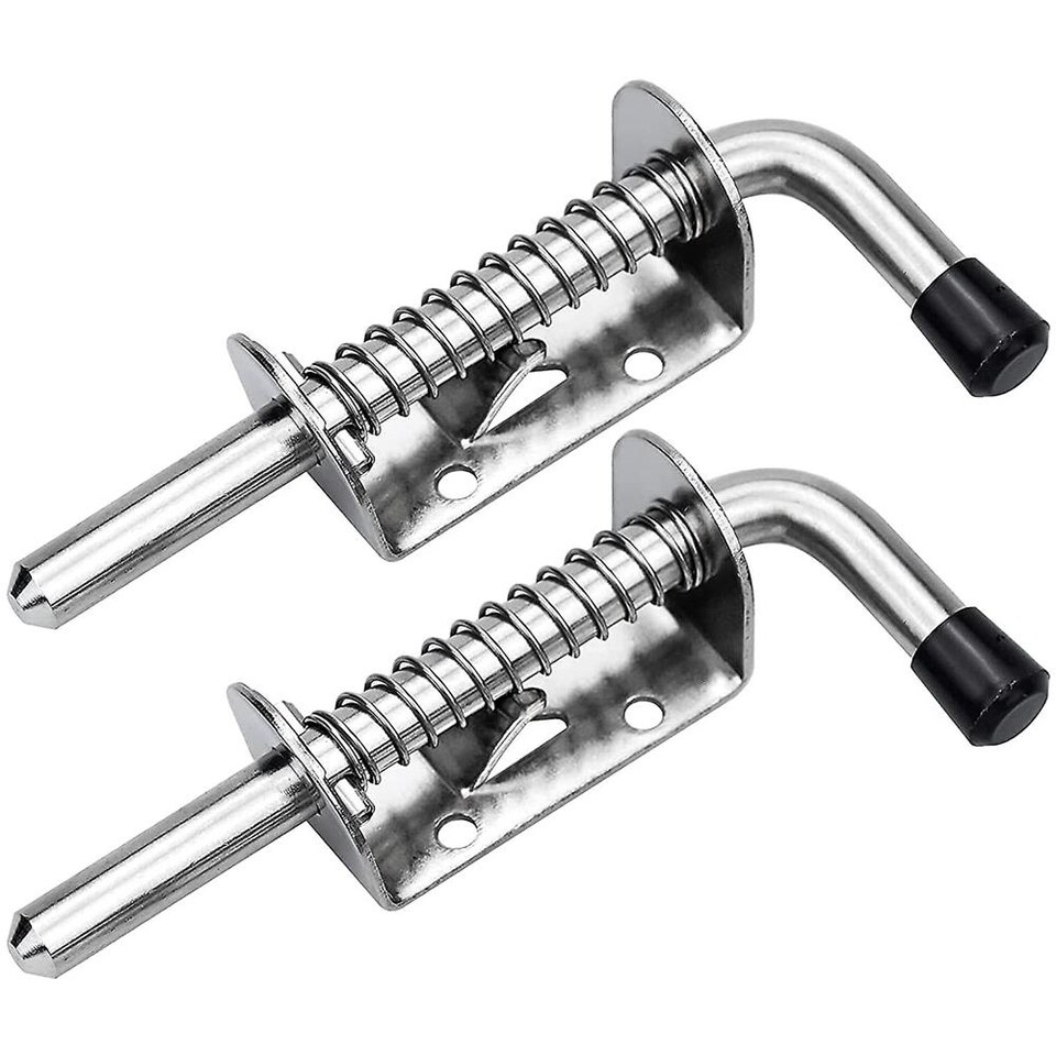 100 X Cigno Collo Alluminio Spazzolato Bagno Porta Bullone Chiusura 7.6cm 75mm