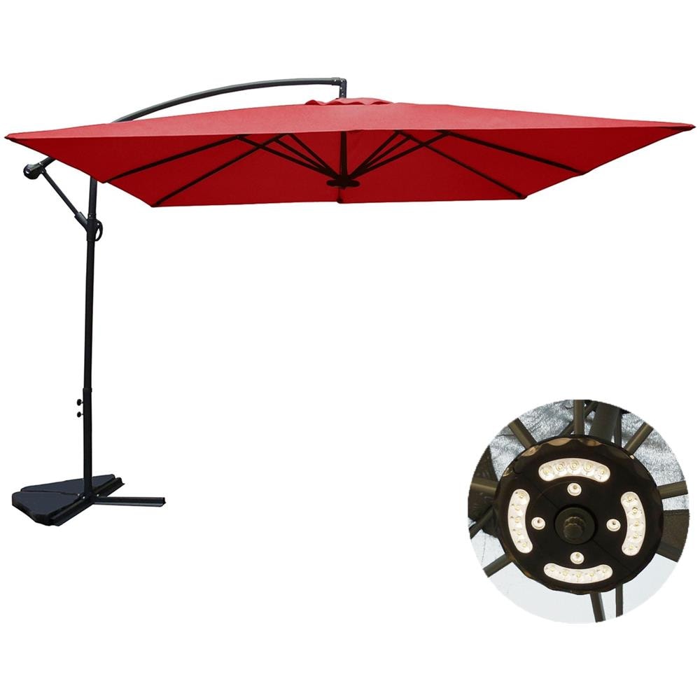 Solenzara Ombrellone Decentrato Con Led Terracotta 3 X 3 M - Foto 1