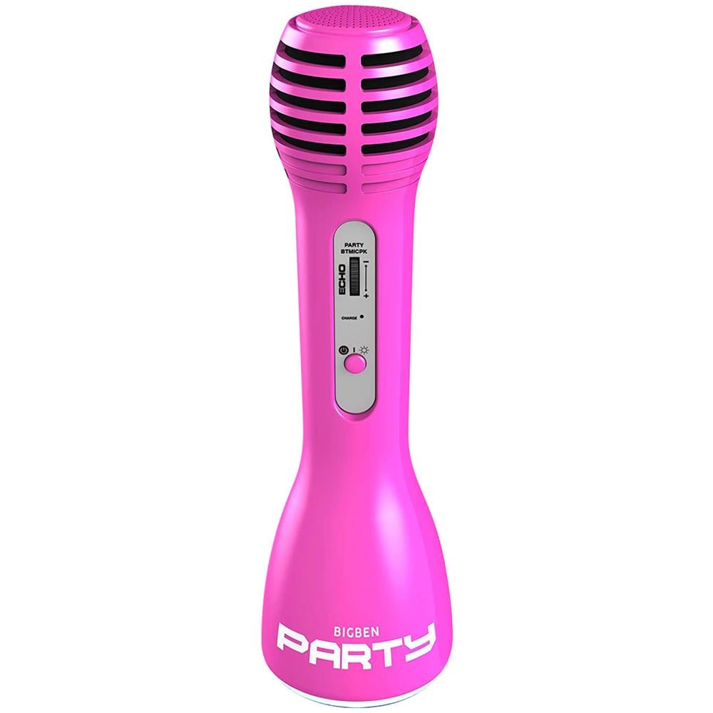 Microfono Karaoke Wireless Bluetooth Con Led E Altoparlante 9w Rosa - Foto 5