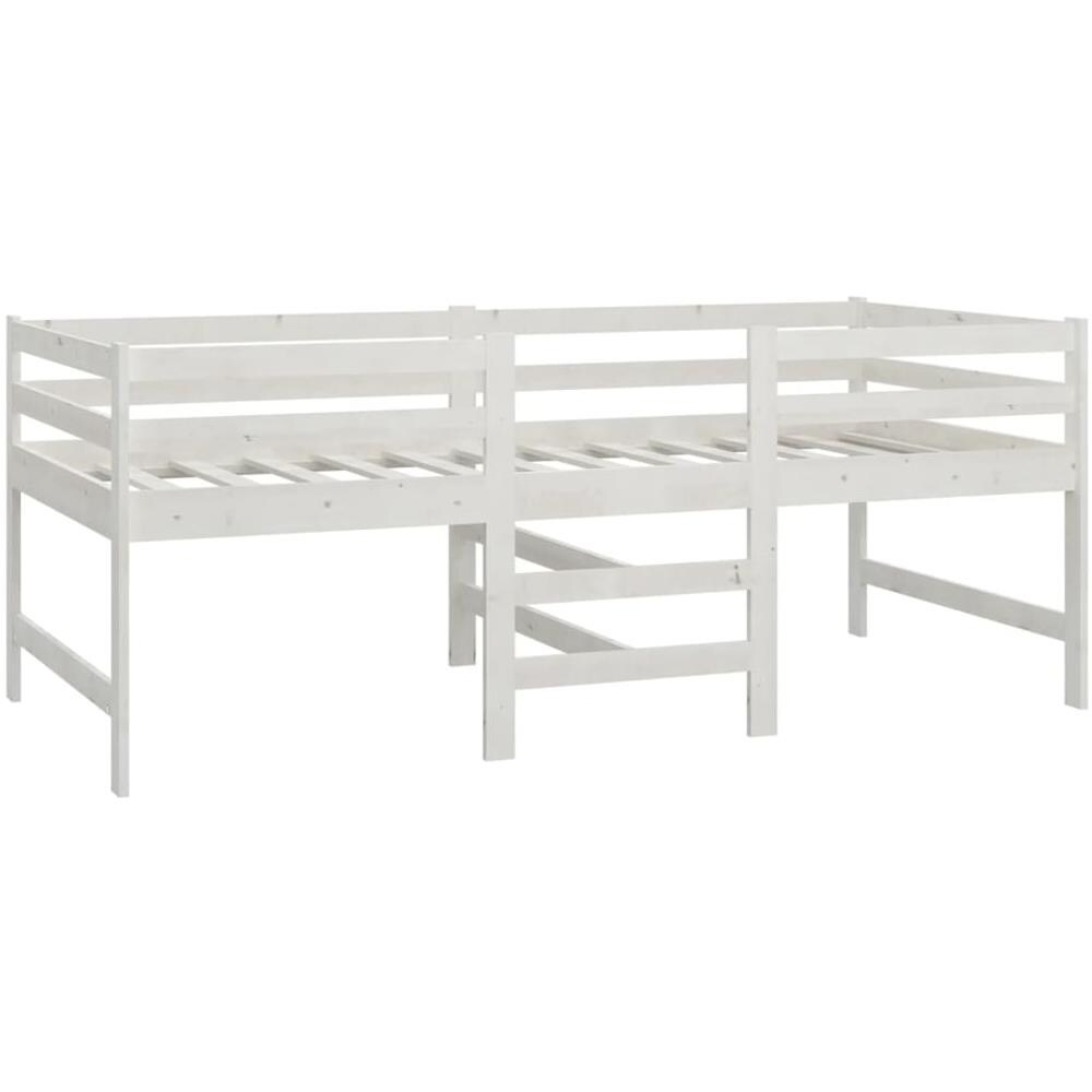 Giroletto Bianco 90x200 Cm In Legno Massello Di Pino - Foto 2