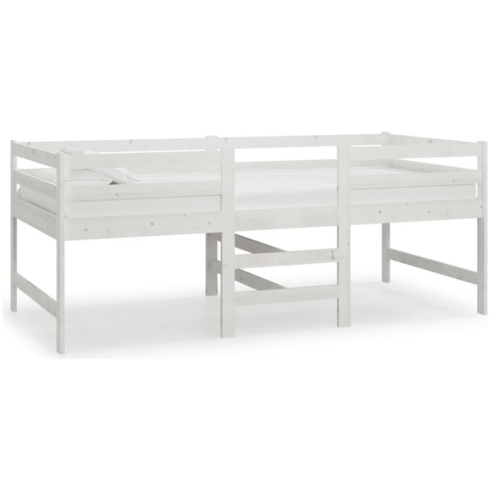 Giroletto Bianco 90x200 Cm In Legno Massello Di Pino - Foto 1