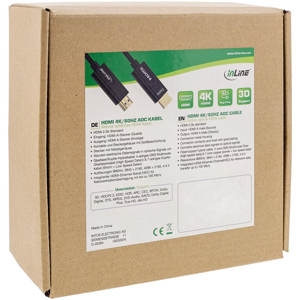 Cavo HDMI AOC, High Speed HDMI with Ethernet, 4K / 60Hz, M /M 100m - Foto 2
