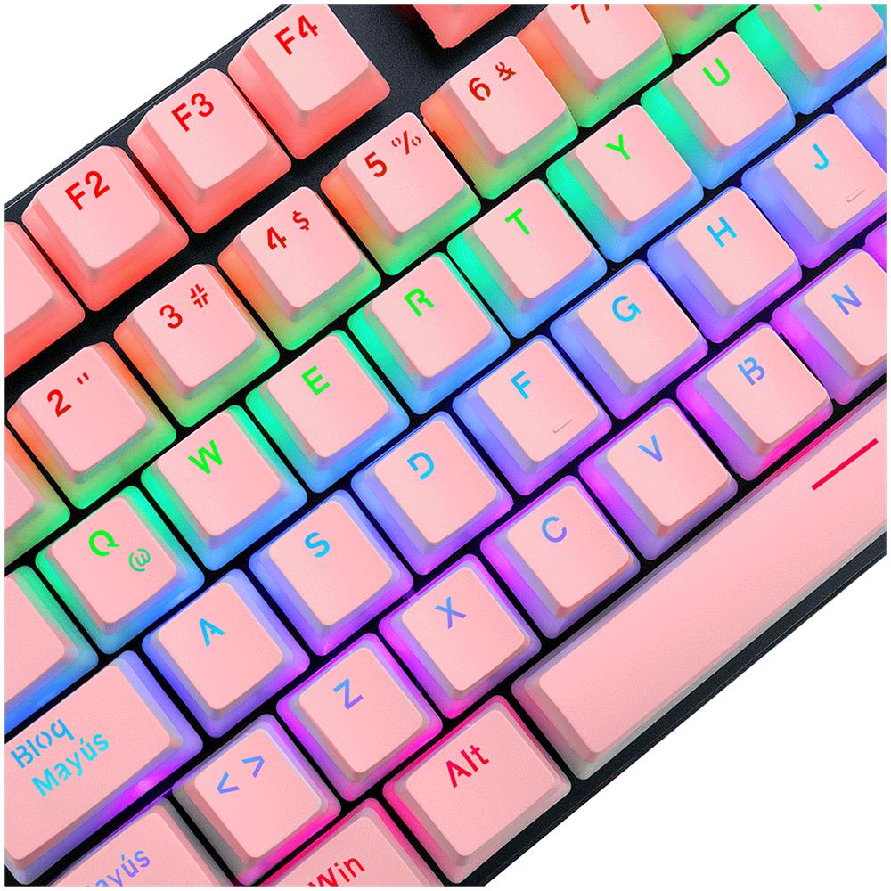 Keycaps Sacarab Pink - Rosa Coperchio per tastiera - Foto 6