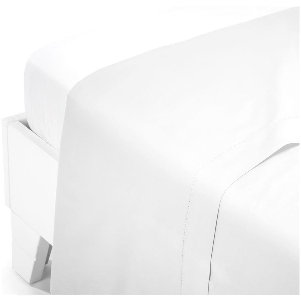 Lenzuolo Superiore Dreaming Raso In Raso Di Cotone Colore Bianco Misura Singolo - Foto 1