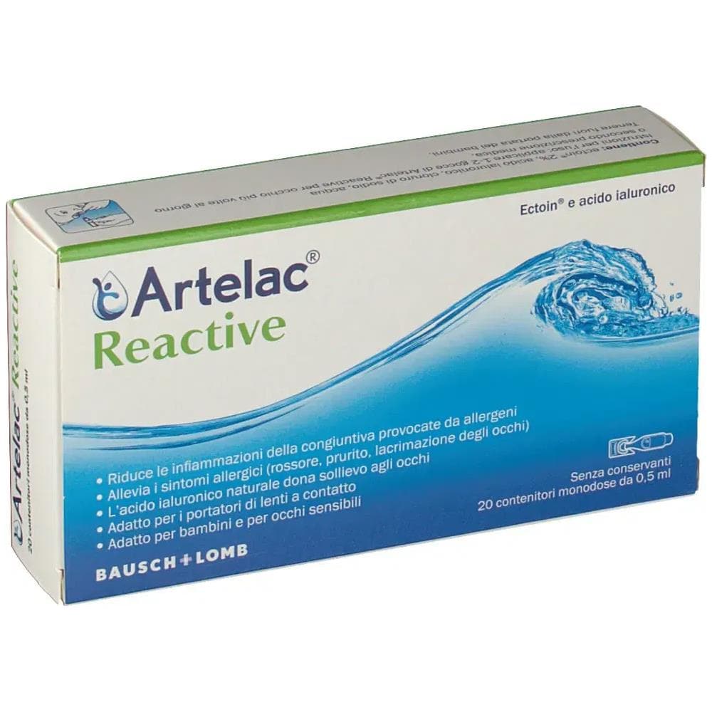Artelac Reactive Soluzione Oftalmica Monodose 20 Unita' da 0,5 ml - Foto 1
