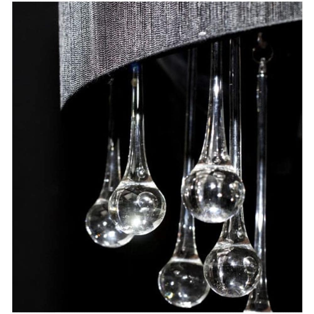 Lampadario Moderno con 85 Cristalli Nero - Foto 2