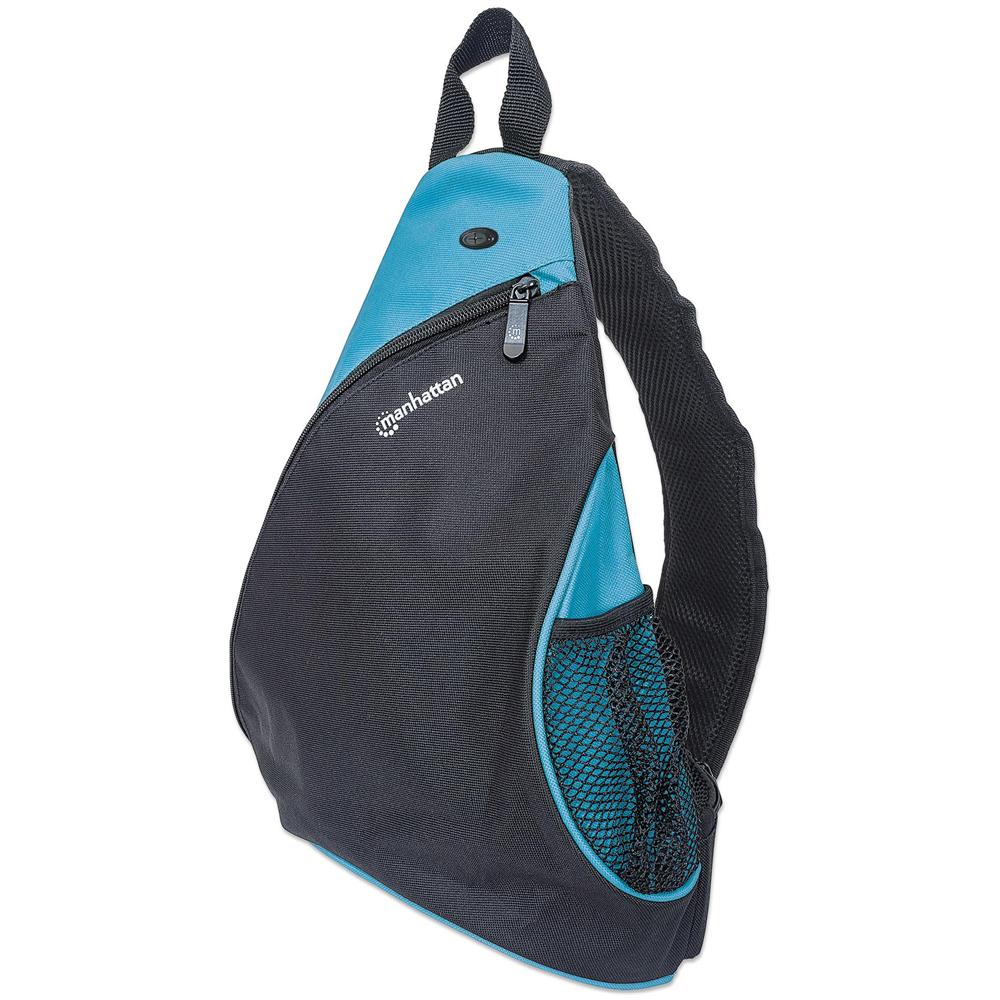 ICA-NB3 855 - Zainetto Monospalla per Tablet e Ultrabook fino a 12'' Nero / Azzurro - Foto 1