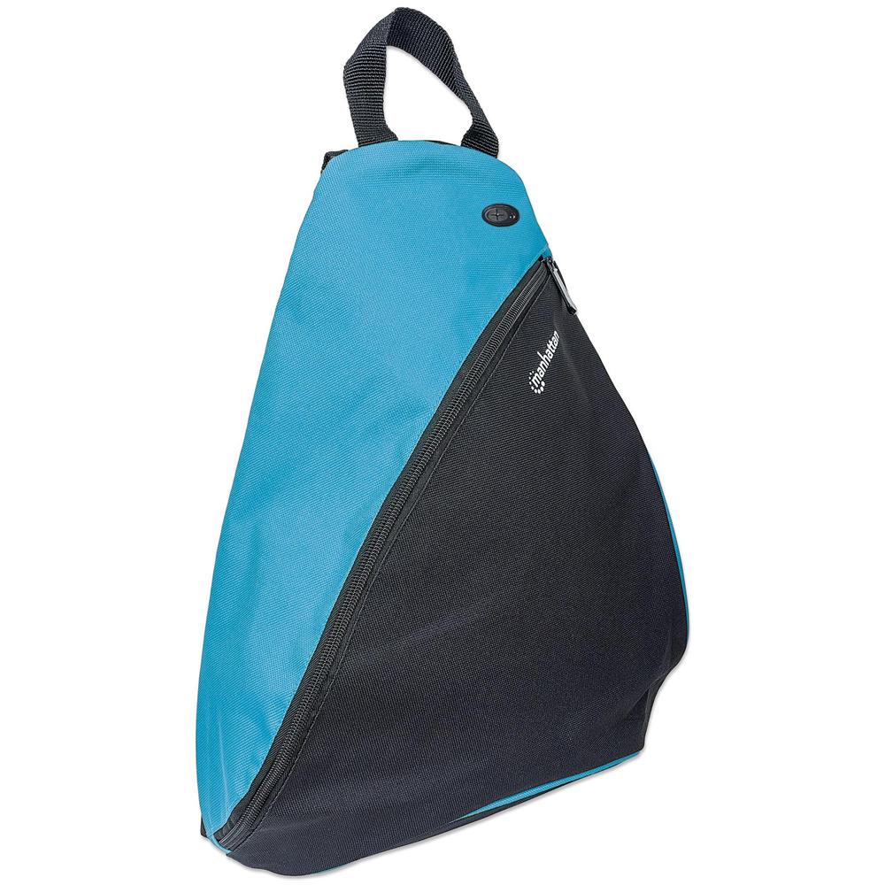 ICA-NB3 855 - Zainetto Monospalla per Tablet e Ultrabook fino a 12'' Nero / Azzurro - Foto 2