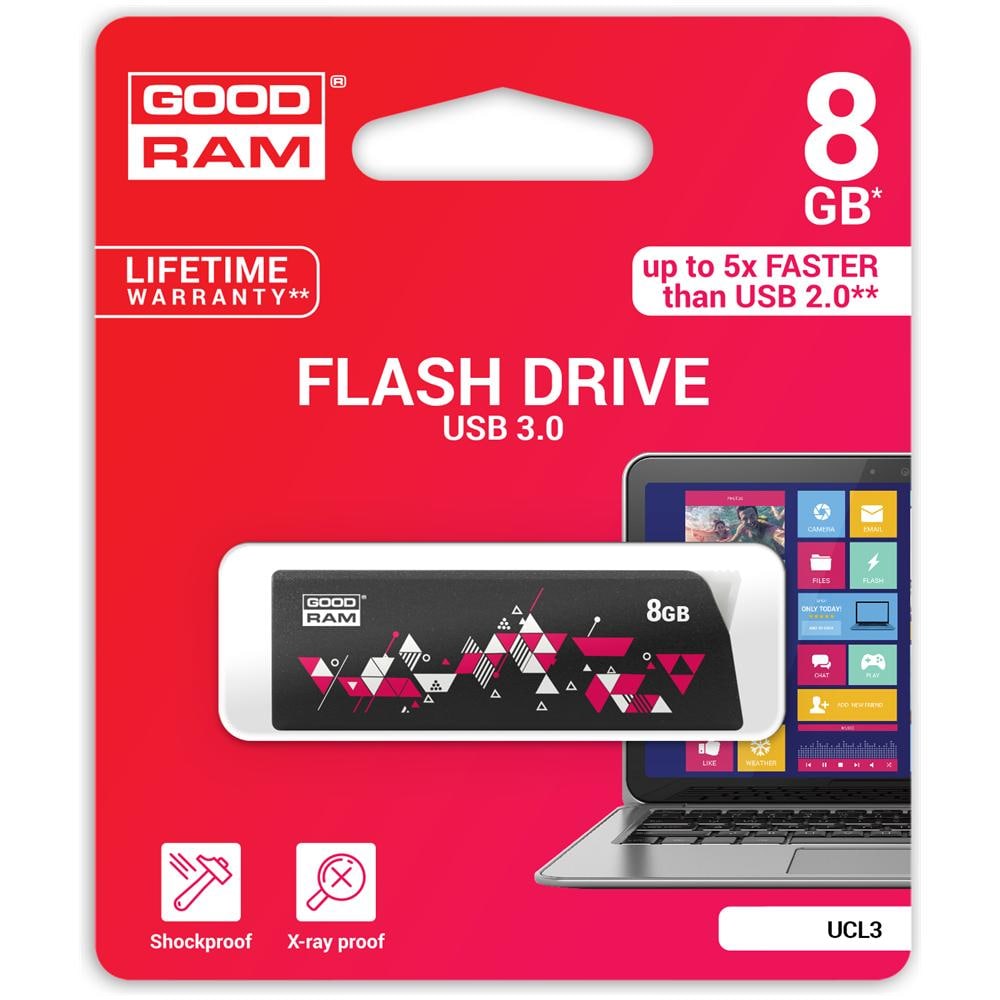 8gb Ucl3 Black Usb 3.0 8gb Ucl3 Black Usb 3.0 - Foto 2