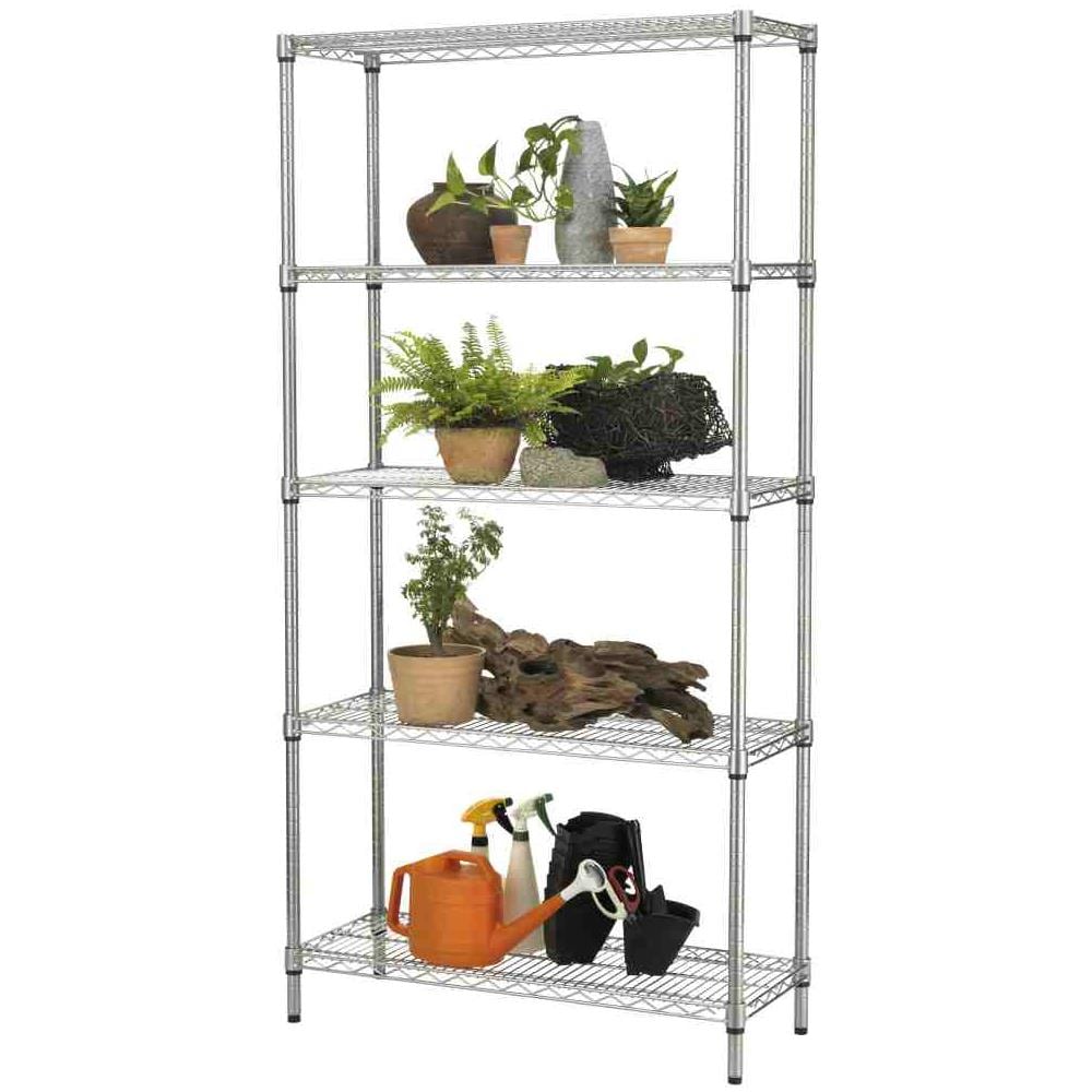 Scaffale Robusto Fin Outdoor Con 5 Piani Cm 35 X 90 X 177 Libreria Heavy In Acciaio Zinco-cromato Per Esterni Kit Archimede - Foto 1
