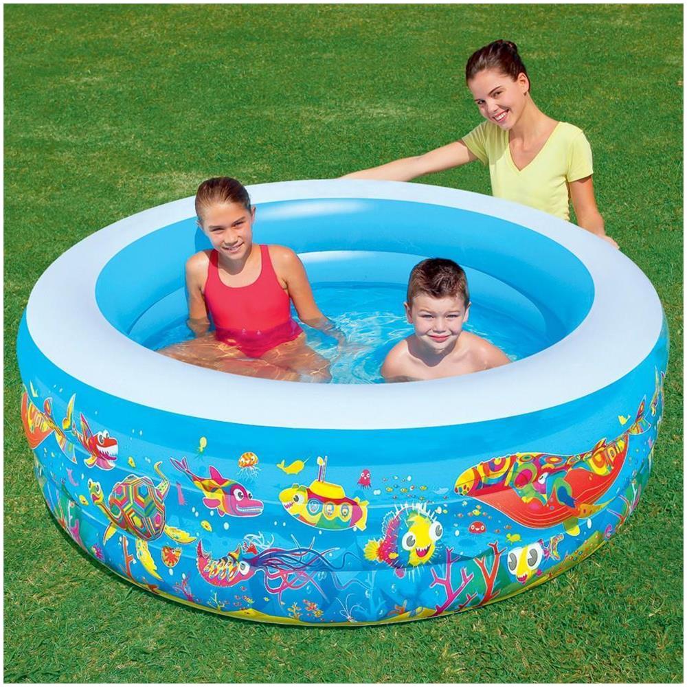 Piscina Play Bambino Piccoli 196x53cm Rotonda Gioco Gonfiabili 51122 - Foto 2