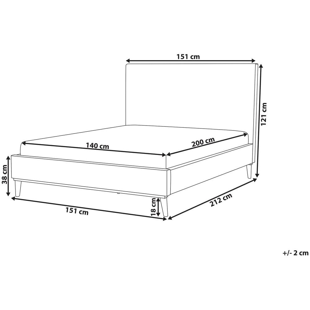 Letto In Velluto Verde Scuro 140x200cm Bayonne - Foto 2