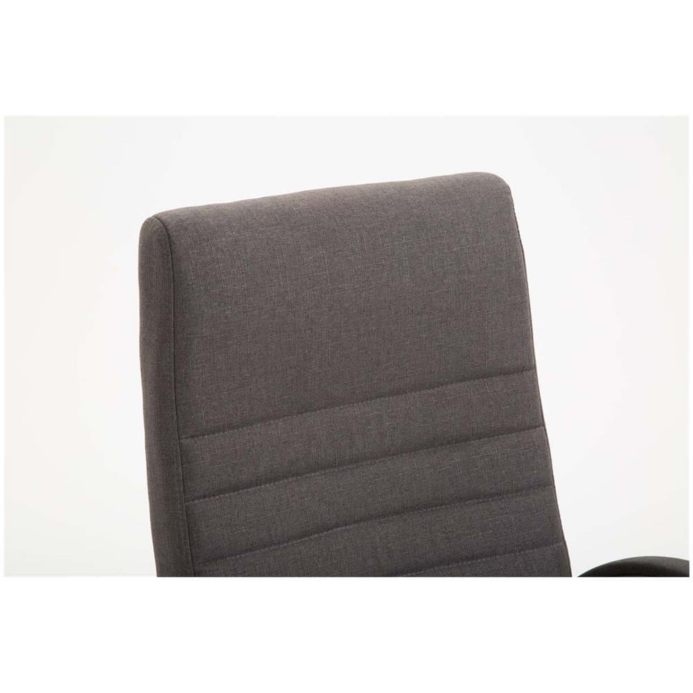 Poltrona Ufficio Valais XL in Tessuto - Sedia Ufficio Girevole Imbottitacon Alto Schienale I Sedia Direttore con Braccioli Rivestiti I Sedia Scrivania Carico Max 136kg Grigio Scuro - Foto 5