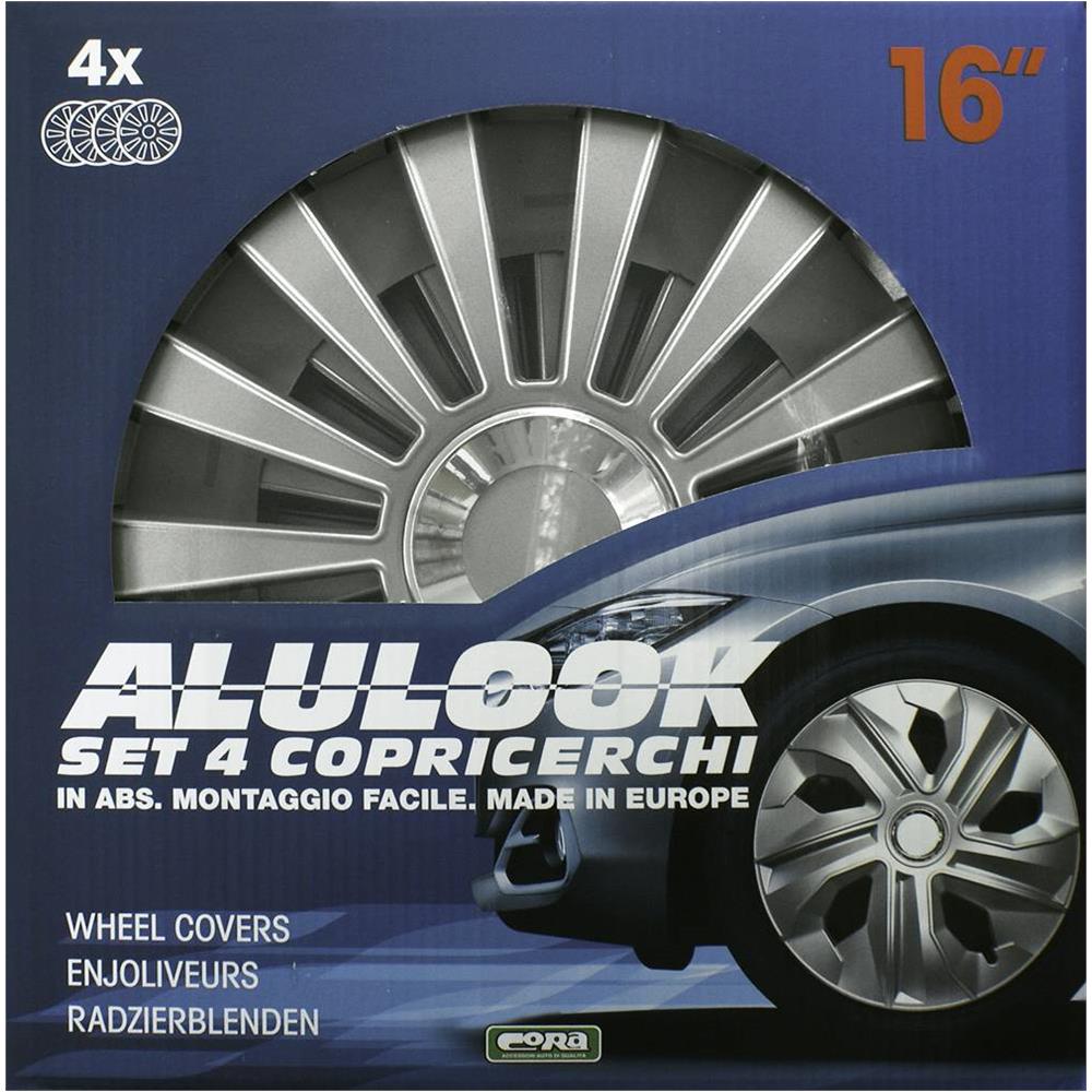 Cora 41046 Set 4 Copricerchi 16'' Alulook Meridian - Foto 1
