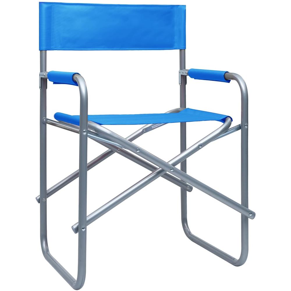 Sedie Da Regista 2 Pz In Acciaio Blu - Foto 2