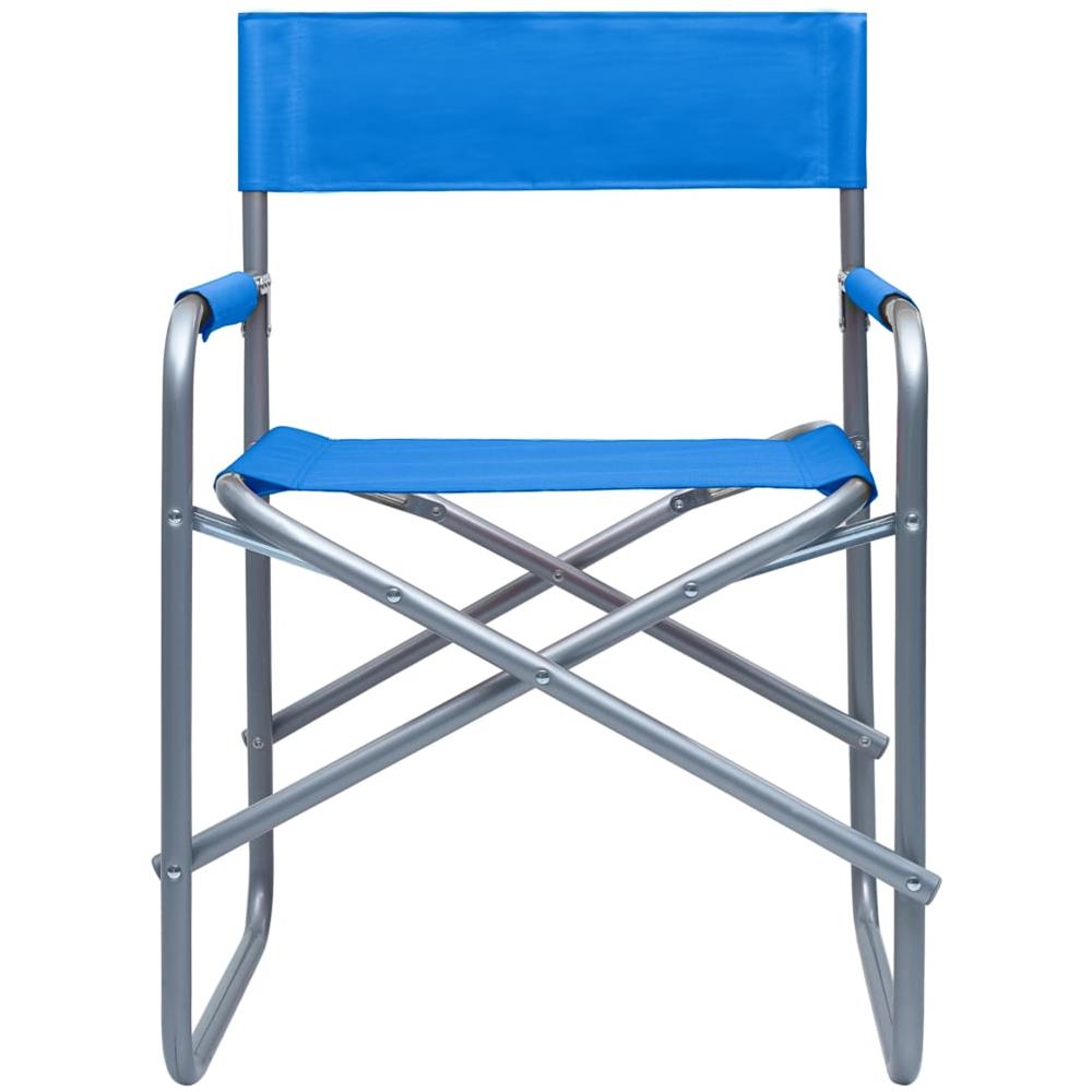 Sedie Da Regista 2 Pz In Acciaio Blu - Foto 3