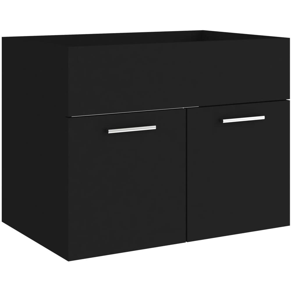 Mobile Sottolavabo Nero 60x38,5x46 Cm In Truciolato - Foto 2