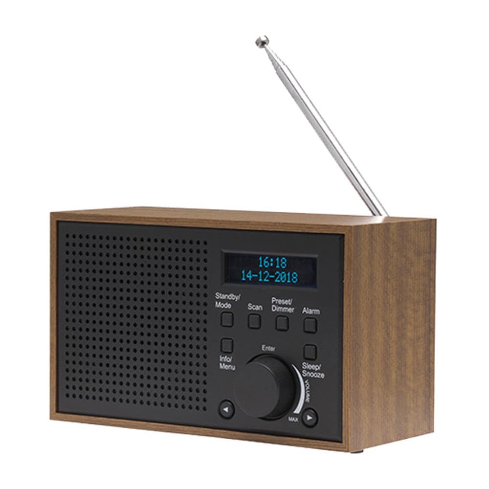 Denver DAB-46DARK GREY radio Internet Analogico e digitale Nero, Marrone - Foto 1