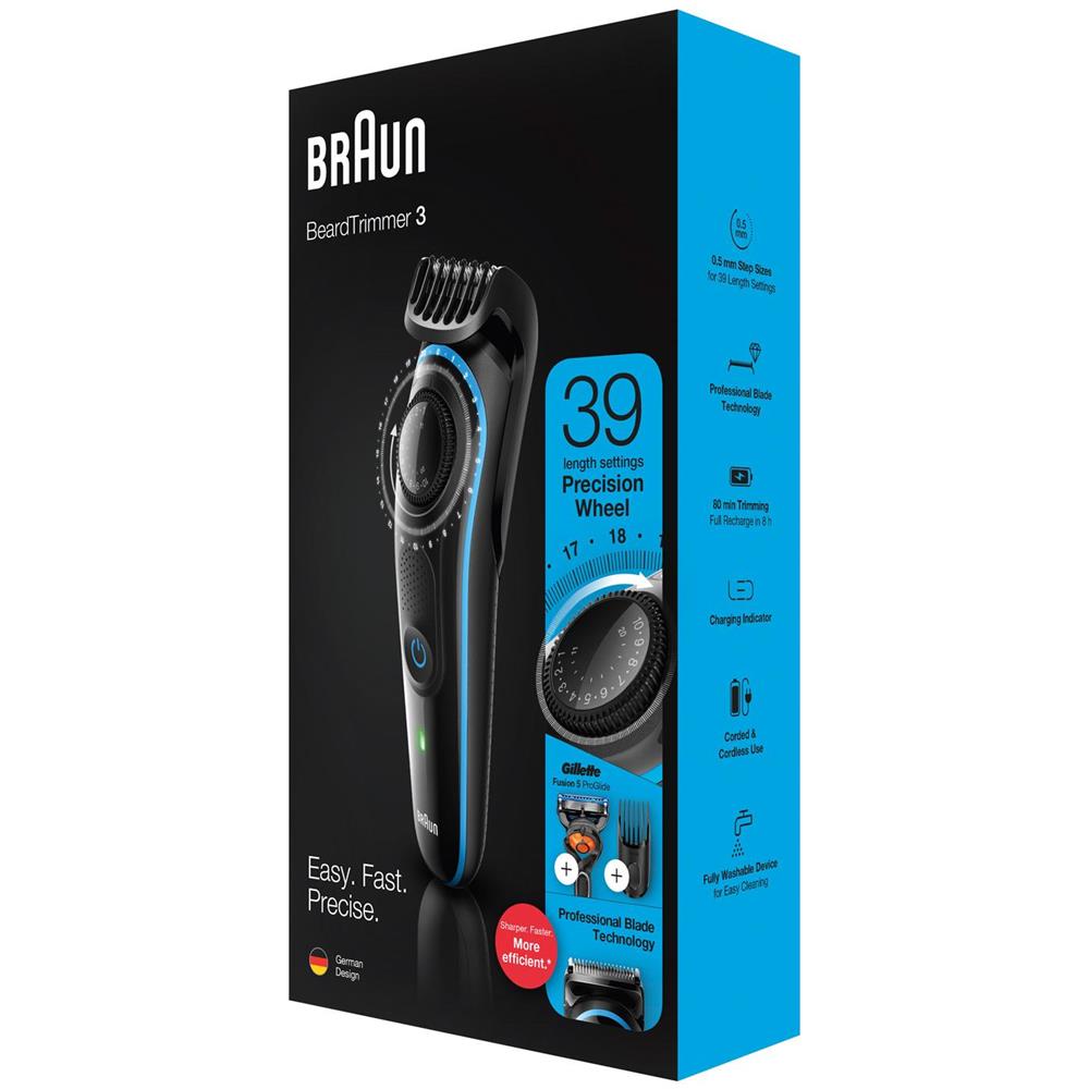 Regolabarba Bt3240 Tempo Di Funzionamento (max) 80 Min, Numero Di Passi Di Lunghezza 39, Step Preciso 0,5 Mm, Nimh, Nero / blu, Cordless E Con Cavo - Foto 4