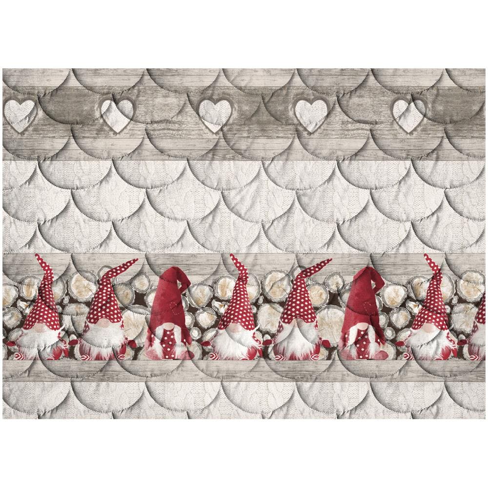 Trapunta Piumone Invernale Linea Pensieri Delicati Disegno Gnomi Matrimoniale Rosso - Foto 6