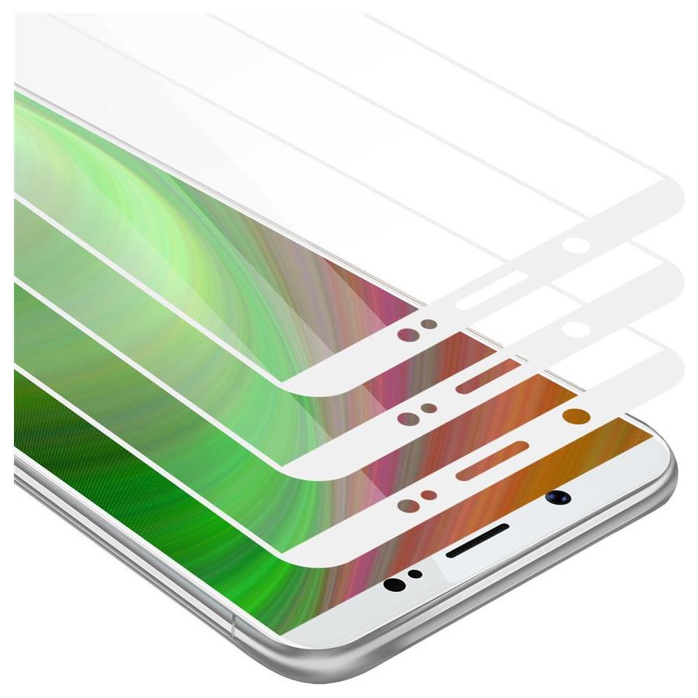 3x Pellicola Armatura A Schermo Intero Compatibile Con Vivo V7 In Trasparente Con Bianco - 3x Vetro Temperato (tempered) Di Protezione Del Display In Durezza 9h Con 3d Touch - Foto 1