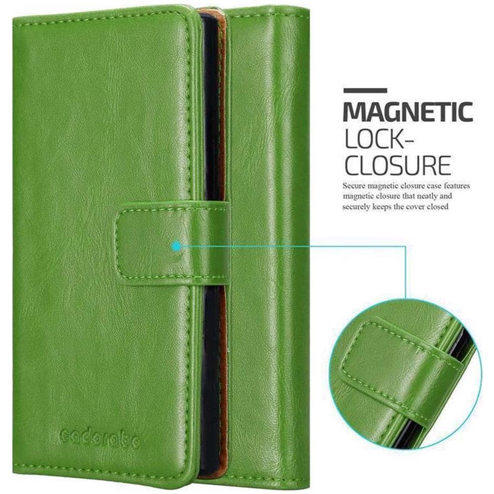Custodia Compatibile Con Zte Axon 7 Mini In Verde Erbe - Coperchio Protettiva Con Chiusura Magnetica, Funzione Stand E Tasca Per Le Carte - Foto 7
