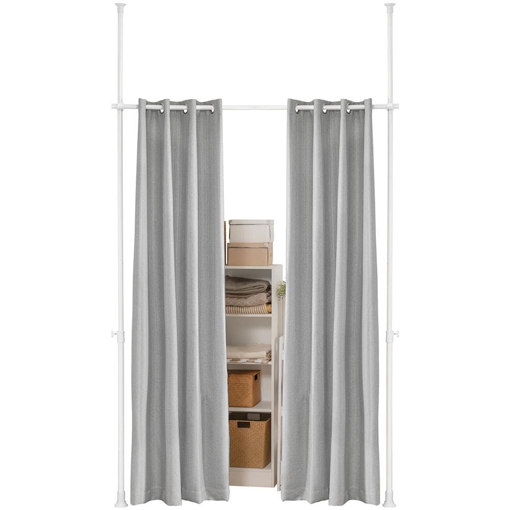 Tenda Oscurante Regolabile, Tende Oscuranti Per Interni, Tende Termiche Isolanti, 2 Pannelli, Grigio Chiaro, l (162-270) X A (199-285) Cm, Kls12-hg - Foto 1