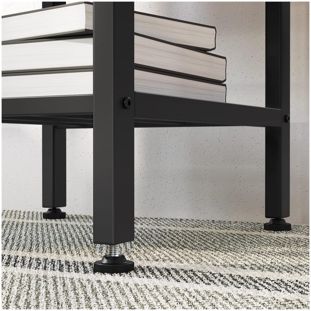 Tavolo da bar rustico con struttura in acciaio e poggiapiedi LBT013B01 - Foto 8