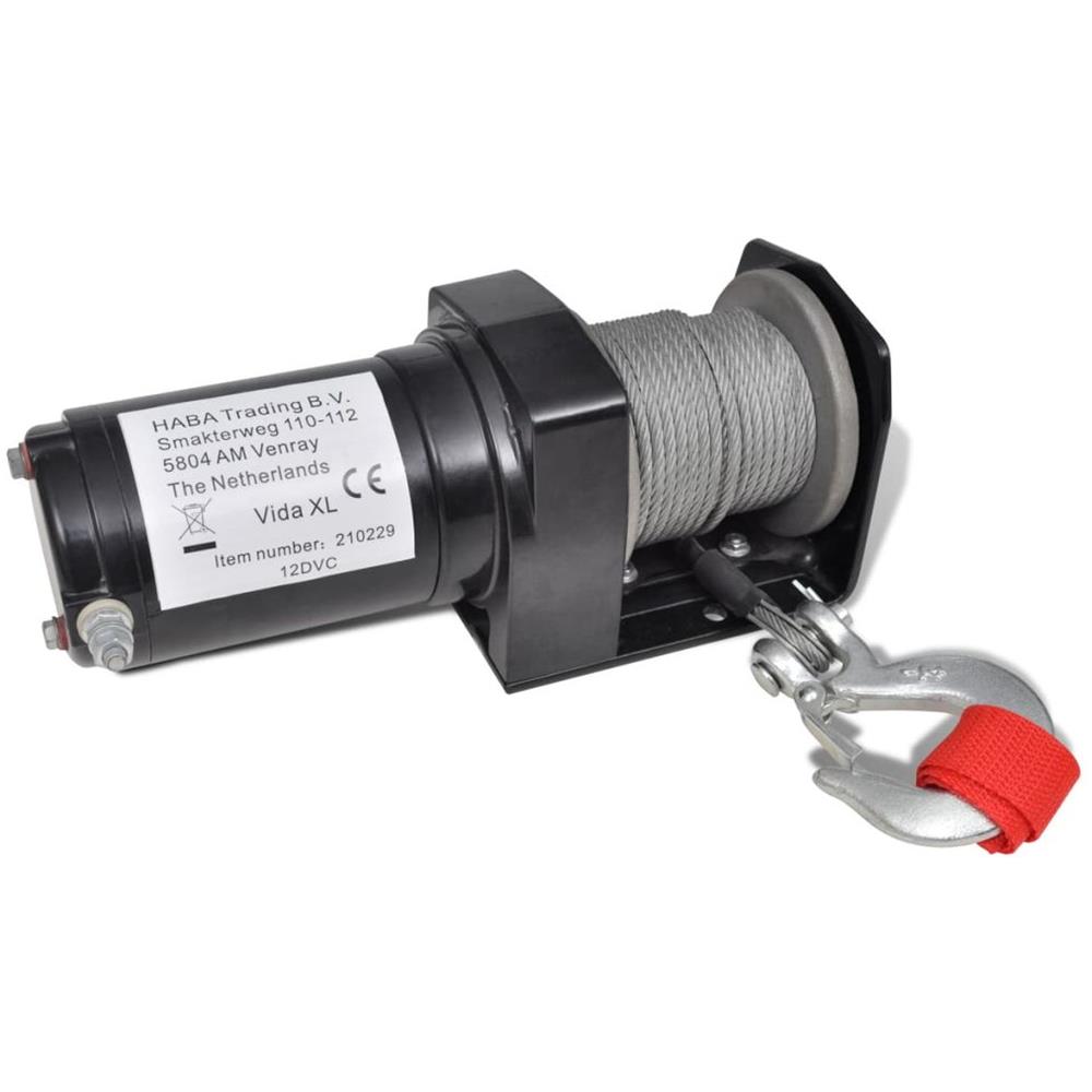 Verricello Elettrico 12 V 907 Kg Telecomando A Filo - Foto 2