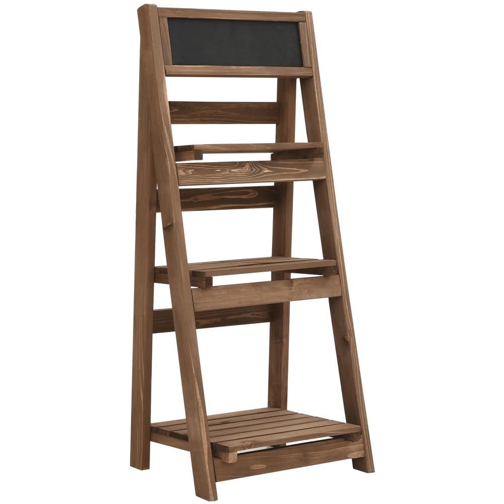 Piedistallo Piante 3 Livelli Con Lavagna 40x30x90cm Legno Abete - Foto 1